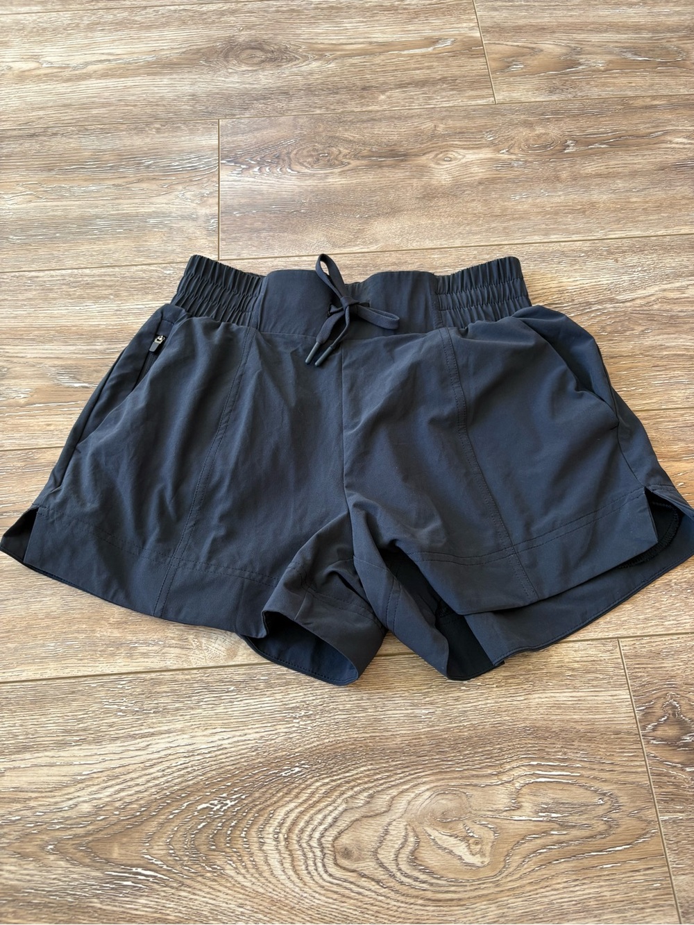 all in motion Black Women's Running Shorts with Drawstring Waist